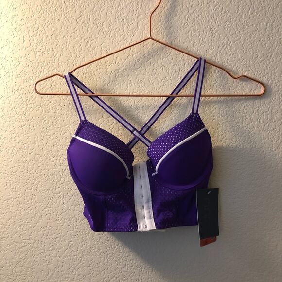 Nuyu Kansas State University K-State Logo Cheer Top corset underwire crop top - Picture 6 of 8